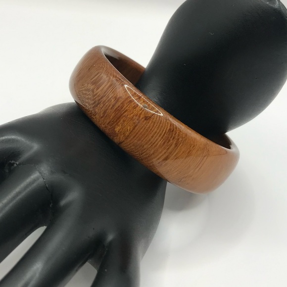 Huppke M. Black Locust Wood Bangle Bracelet - Picture 2 of 8